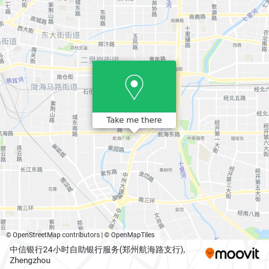 中信银行24小时自助银行服务(郑州航海路支行) map