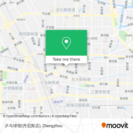乒乓球馆(丹尼斯店) map