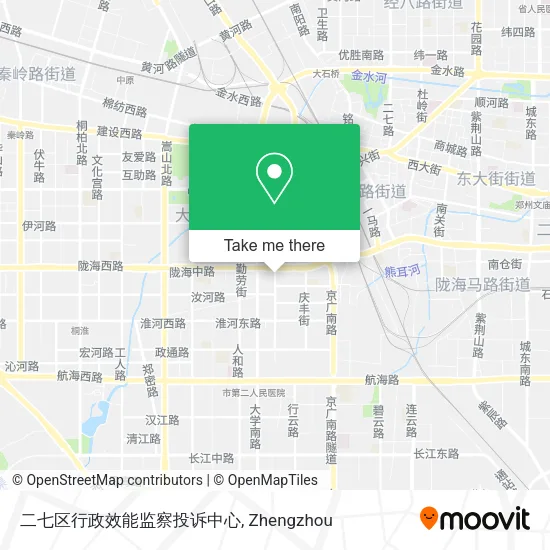 二七区行政效能监察投诉中心 map