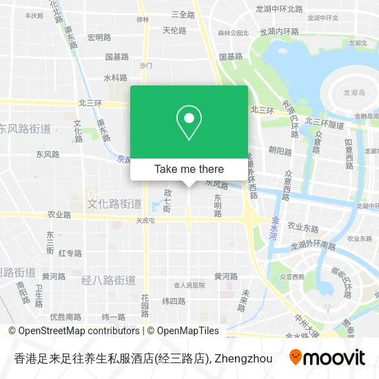 香港足来足往养生私服酒店(经三路店) map