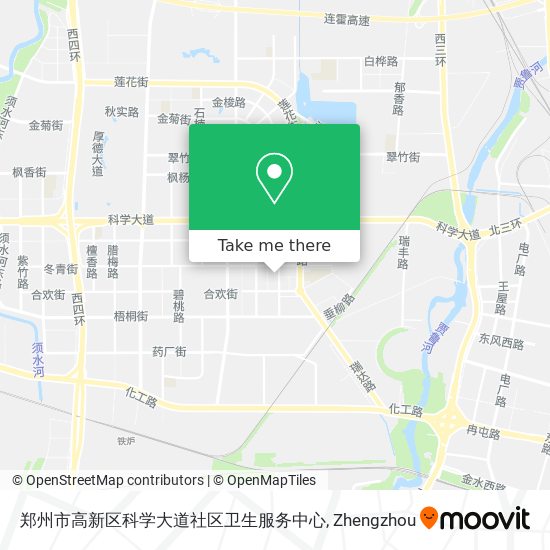 郑州市高新区科学大道社区卫生服务中心 map