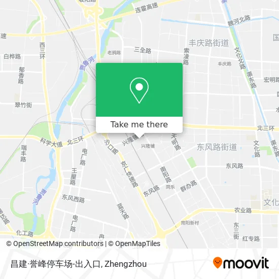 昌建·誉峰停车场-出入口 map