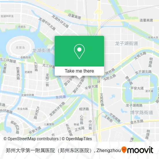 郑州大学第一附属医院（郑州东区医院） map