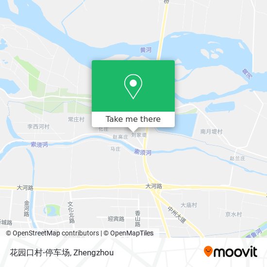花园口村-停车场 map