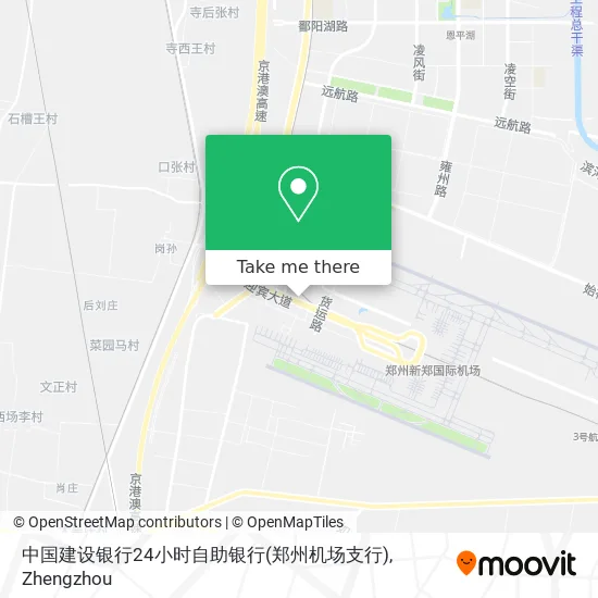 中国建设银行24小时自助银行(郑州机场支行) map