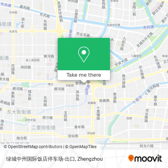 绿城中州国际饭店停车场-出口 map
