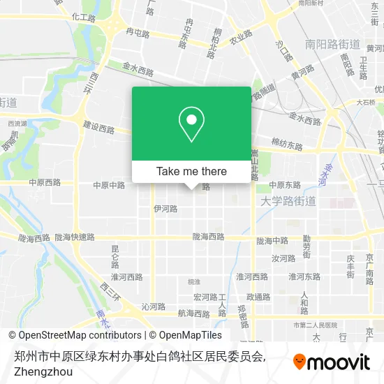 郑州市中原区绿东村办事处白鸽社区居民委员会 map