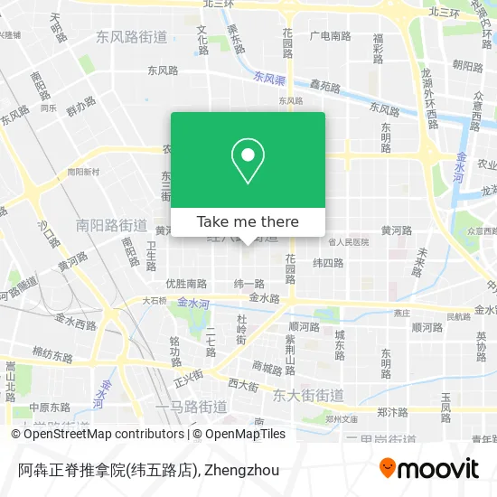 阿犇正脊推拿院(纬五路店) map