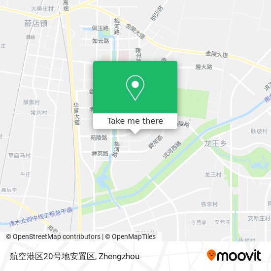 航空港区20号地安置区 map