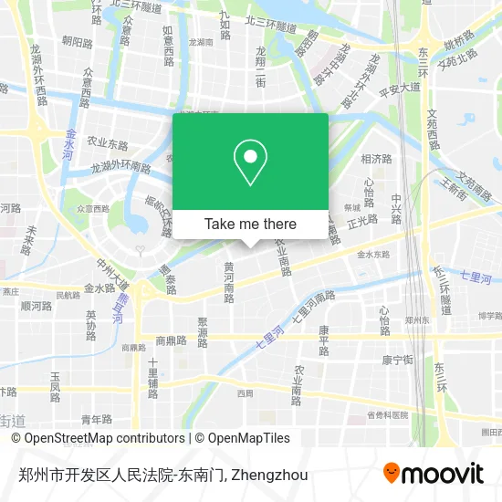 郑州市开发区人民法院-东南门 map