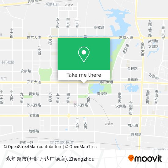 永辉超市(开封万达广场店) map