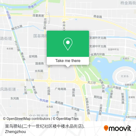 菜鸟驿站(二十一世纪社区楼中楼水晶街店) map