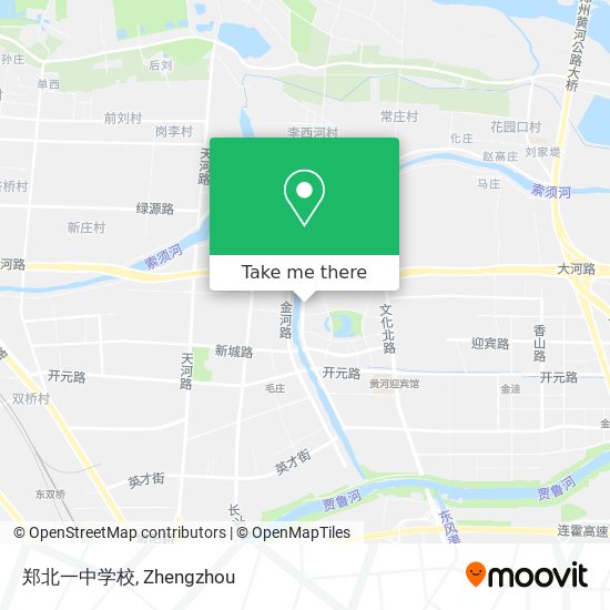 郑北一中学校 map