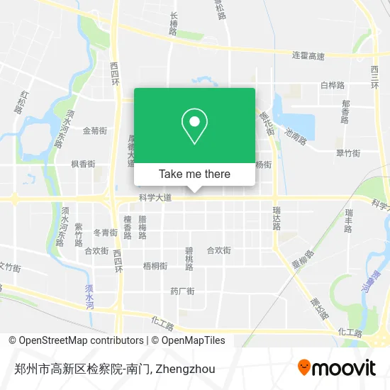 郑州市高新区检察院-南门 map