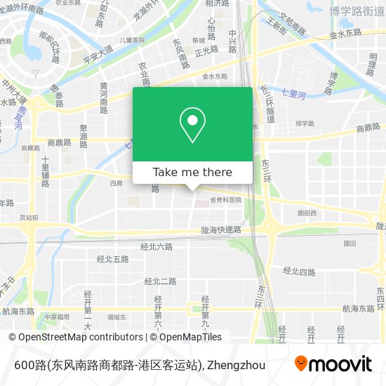600路(东风南路商都路-港区客运站) map