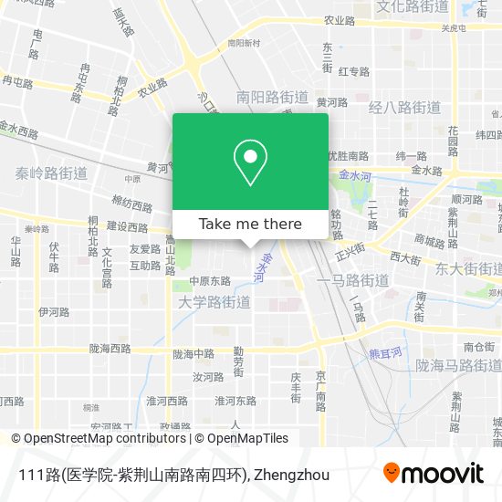 111路(医学院-紫荆山南路南四环) map