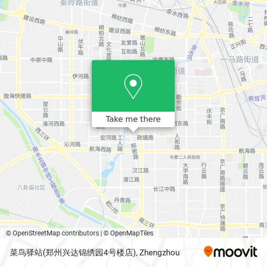 菜鸟驿站(郑州兴达锦绣园4号楼店) map