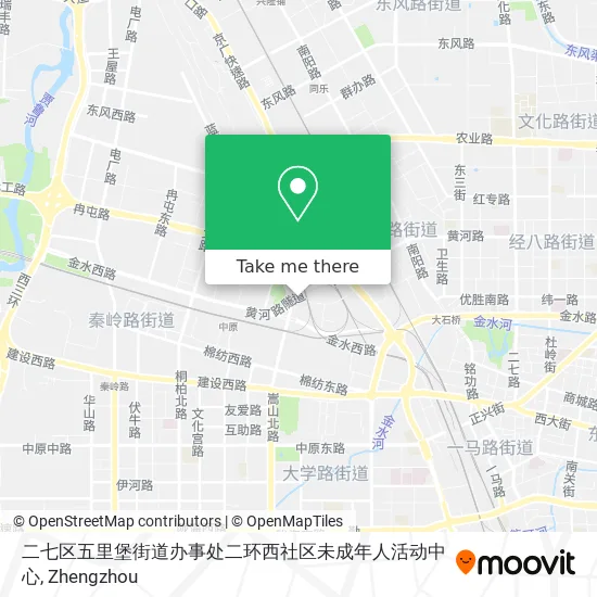 二七区五里堡街道办事处二环西社区未成年人活动中心 map