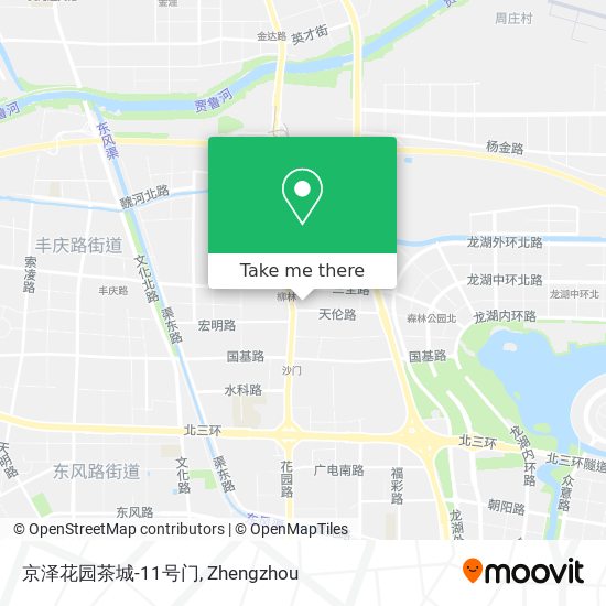 京泽花园茶城-11号门 map
