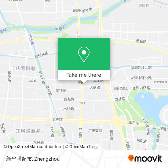 新华强超市 map