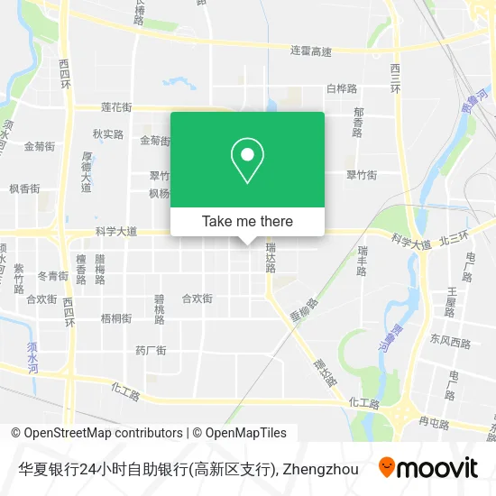 华夏银行24小时自助银行(高新区支行) map
