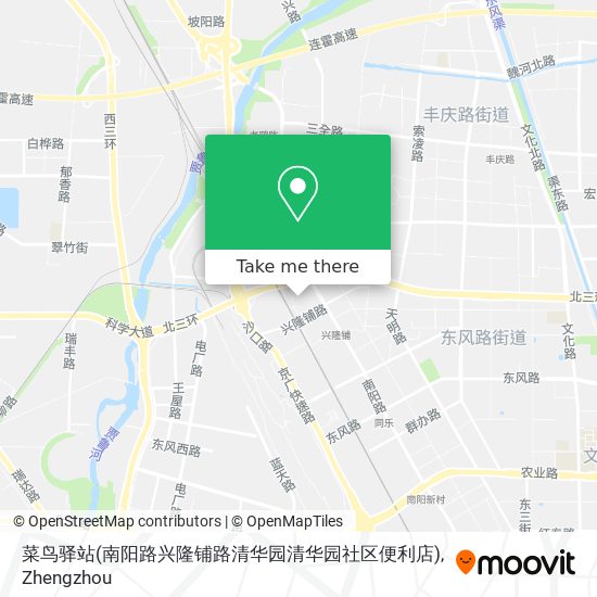 菜鸟驿站(南阳路兴隆铺路清华园清华园社区便利店) map