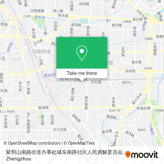 紫荆山南路街道办事处城东南路社区人民调解委员会 map