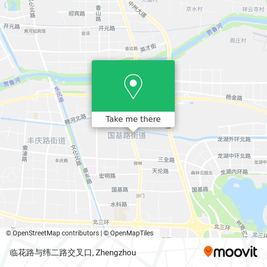 临花路与纬二路交叉口 map