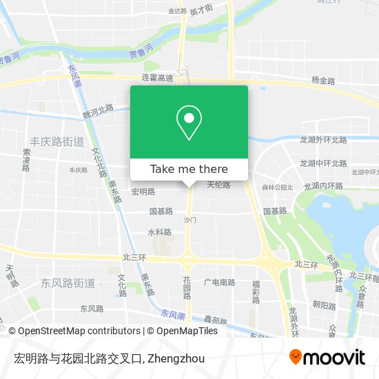 宏明路与花园北路交叉口 map
