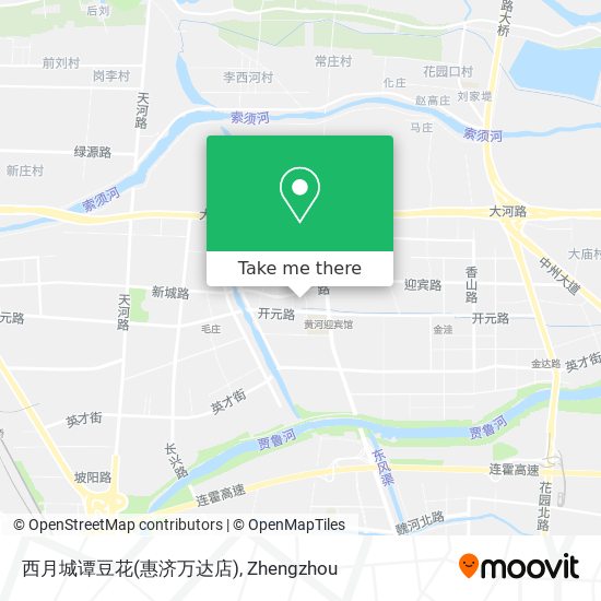 西月城谭豆花(惠济万达店) map