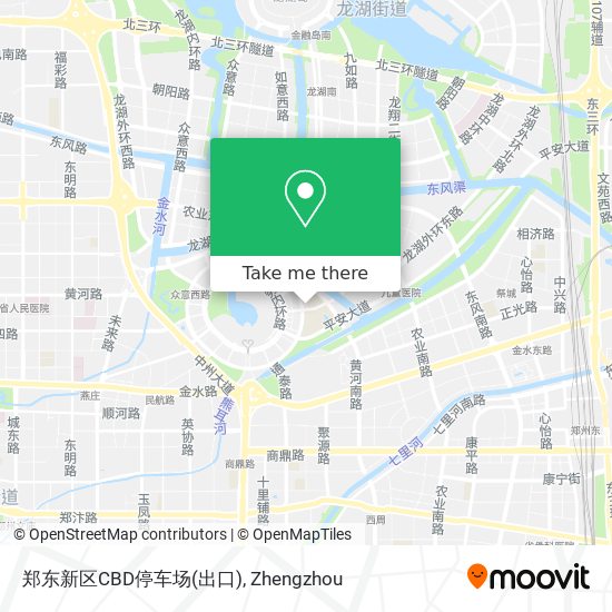 郑东新区CBD停车场(出口) map