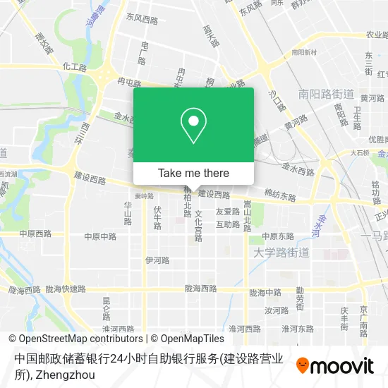 中国邮政储蓄银行24小时自助银行服务(建设路营业所) map