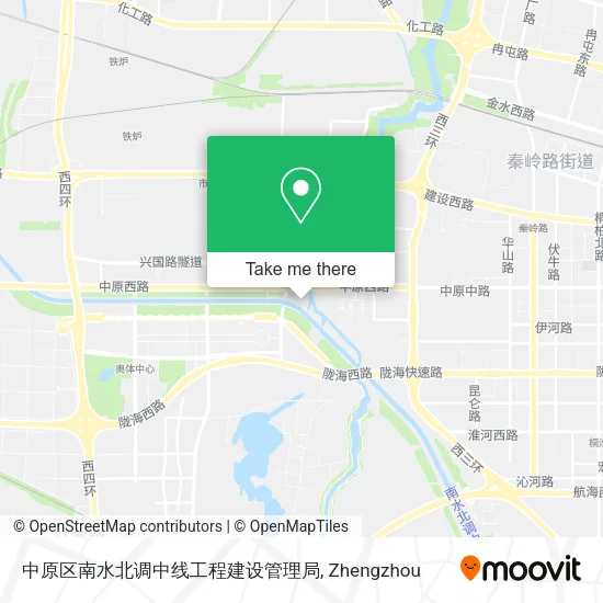 中原区南水北调中线工程建设管理局 map