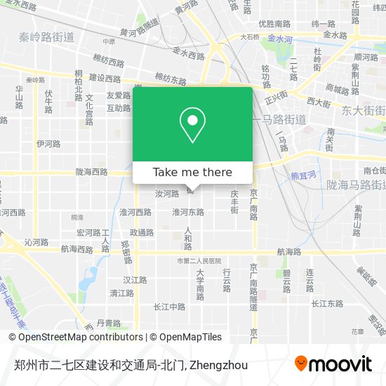 郑州市二七区建设和交通局-北门 map
