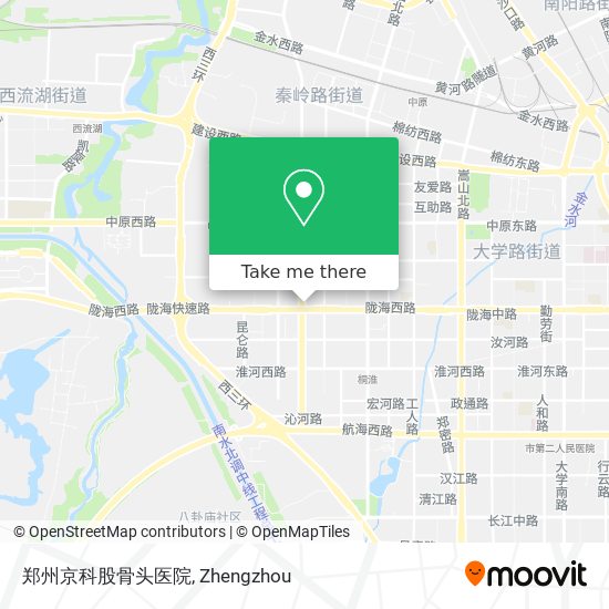 郑州京科股骨头医院 map