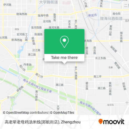 高老辈老母鸡汤米线(郑航街店) map