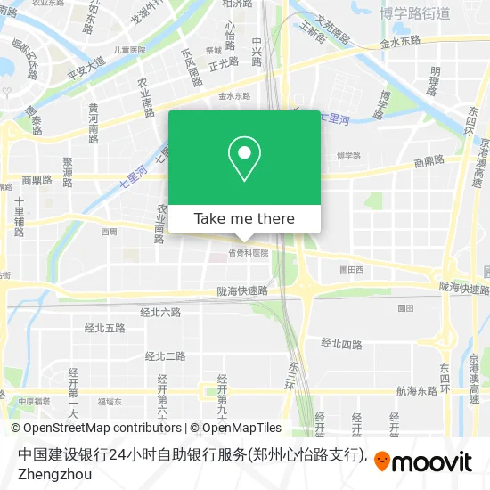 中国建设银行24小时自助银行服务(郑州心怡路支行) map