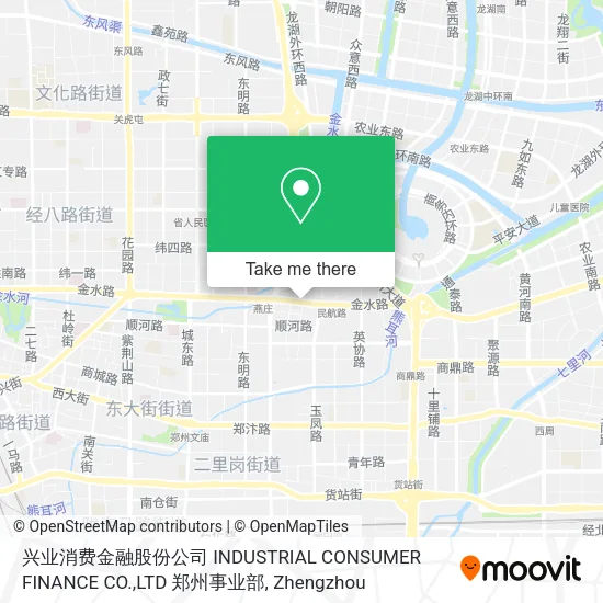 兴业消费金融股份公司 INDUSTRIAL CONSUMER FINANCE CO.,LTD 郑州事业部 map