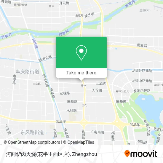 河间驴肉火烧(花半里西区店) map