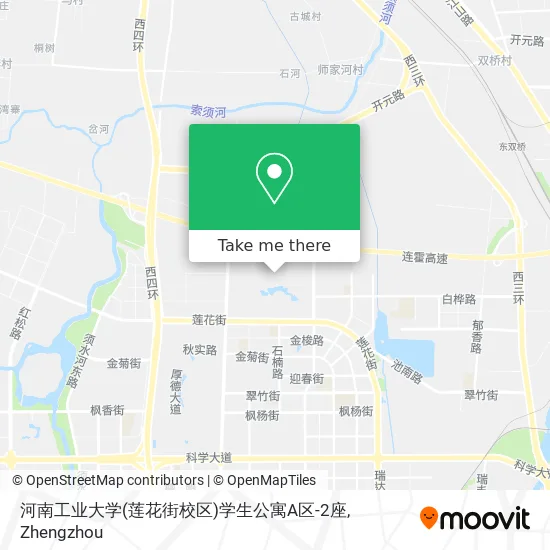 河南工业大学(莲花街校区)学生公寓A区-2座 map