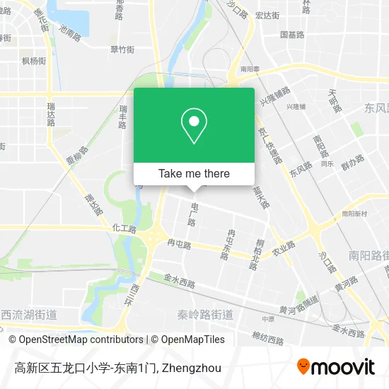 高新区五龙口小学-东南1门 map