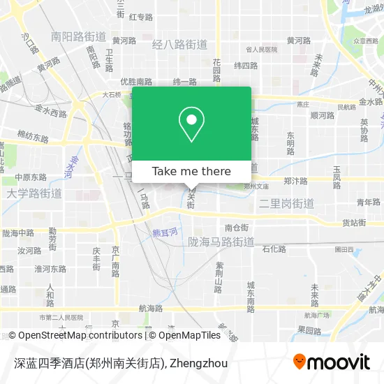 深蓝四季酒店(郑州南关街店) map