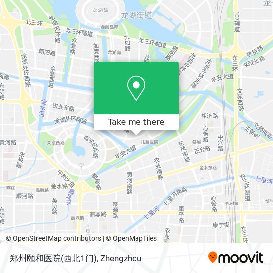 郑州颐和医院(西北1门) map