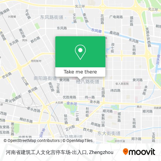 河南省建筑工人文化宫停车场-出入口 map