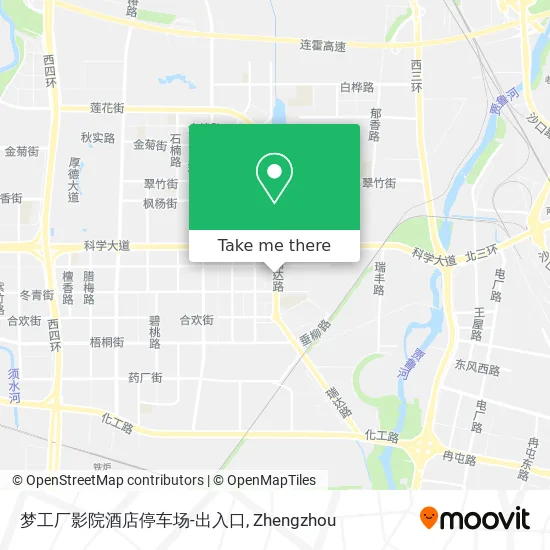 梦工厂影院酒店停车场-出入口 map