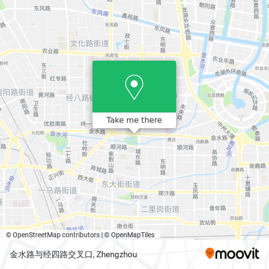 金水路与经四路交叉口 map