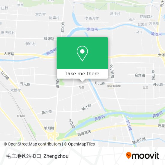毛庄地铁站-D口 map