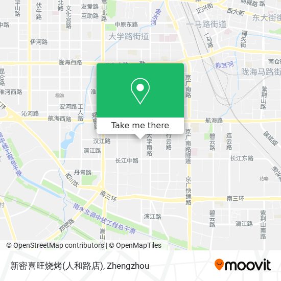 新密喜旺烧烤(人和路店) map