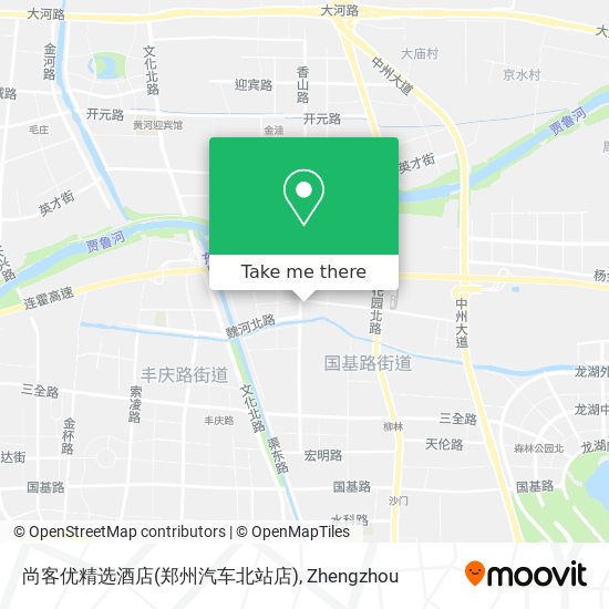 尚客优精选酒店(郑州汽车北站店) map