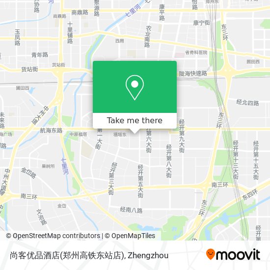 尚客优品酒店(郑州高铁东站店) map